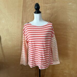 Talbots striped long sleeve tee